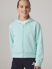 adidas Green Full Zip Hoodie - Image 1 of 6