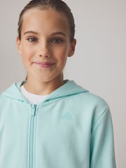 adidas Green Full Zip Hoodie - Image 2 of 6