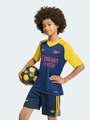 adidas Blue Arsenal Football Club Away Pre-Match T-Shirt - Image 1 of 5