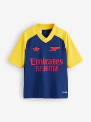 adidas Blue Arsenal Football Club Away Pre-Match T-Shirt - Image 4 of 5