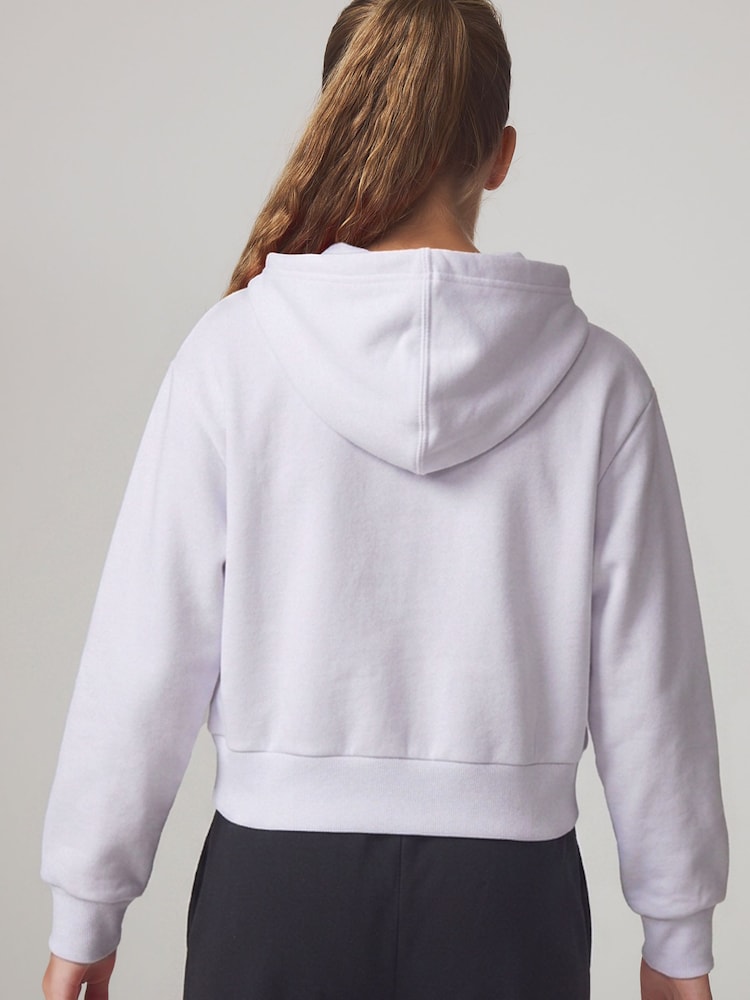 adidas Purple Full Zip Hoodie - Image 2 of 8