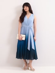 Phase Eight Blue Mira Ombre Dress - Image 1 of 7