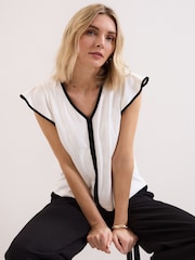 Schwarz - Phase Eight Fleur Top - Bild 4 von 6