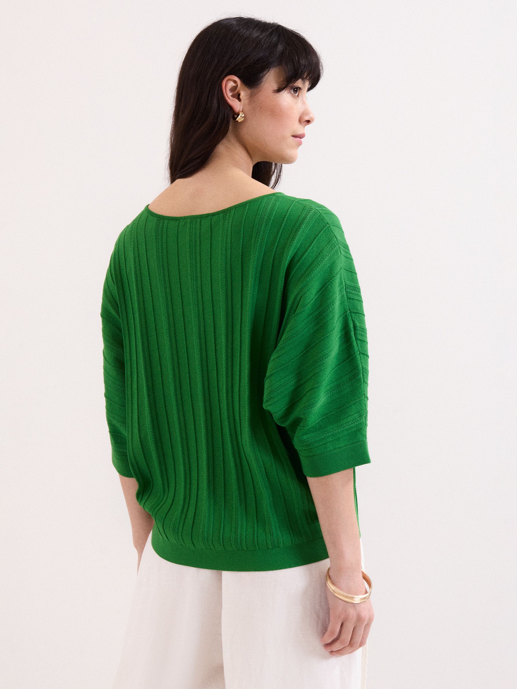 Buy Phase Eight Green Cristine Rib Jumper from the Next UK online shop