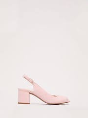 Phase Eight Pink Suede Peeptoe Shoes - Image 2 of 6