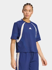 adidas Dark Blue Hyperglam T-Shirt DNA - Image 1 of 7
