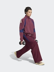 темно-бордовий червоний - adidas Hyperglam Wind DNA Sweat Top - Image 3 of 7