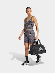 adidas Grey Essentials All Over Animal Print Crop Vest - Image 4 of 8
