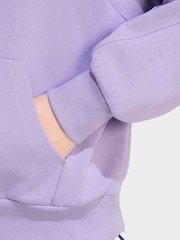 adidas Lilac Purple Small Logo Hoodie - Image 5 of 6