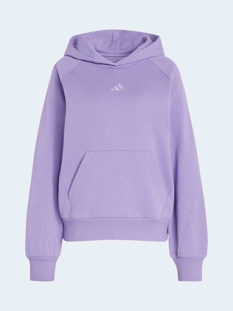 adidas Lilac Purple Small Logo Hoodie - Image 6 of 6 adidas Lilac Purple Small Logo Hoodie - Image 6 of 6