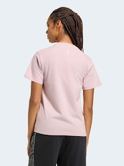 adidas Mauve Purple Animal Print T-Shirt - Image 2 of 6