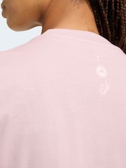 adidas Mauve Purple Animal Print T-Shirt - Image 5 of 6