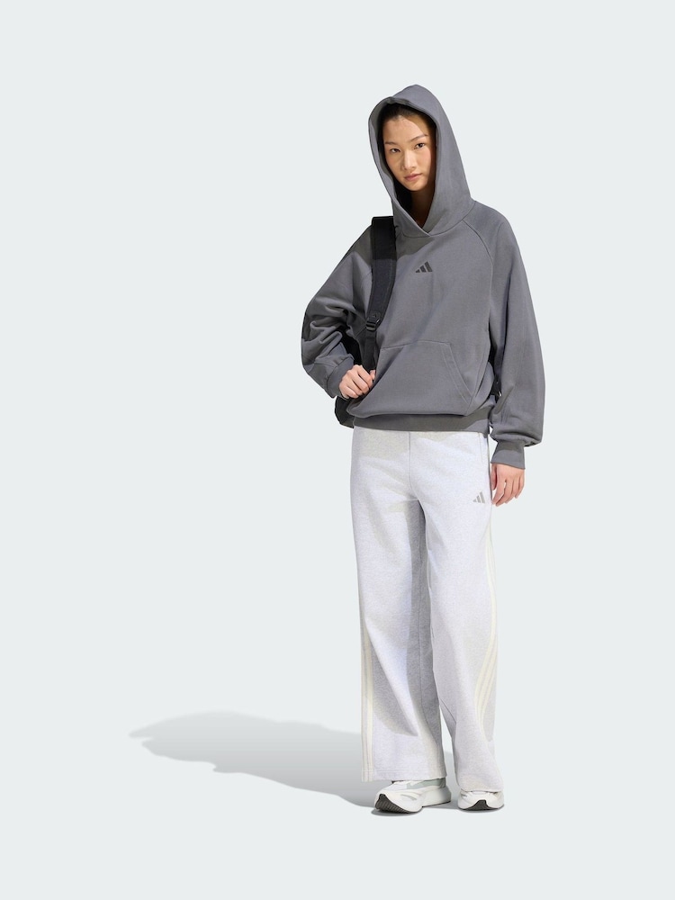 adidas Dark Grey Small Logo Hoodie - Image 1 of 5 adidas Dark Grey Small Logo Hoodie - Image 1 of 5