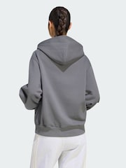 adidas Dark Grey Small Logo Hoodie - Image 2 of 5