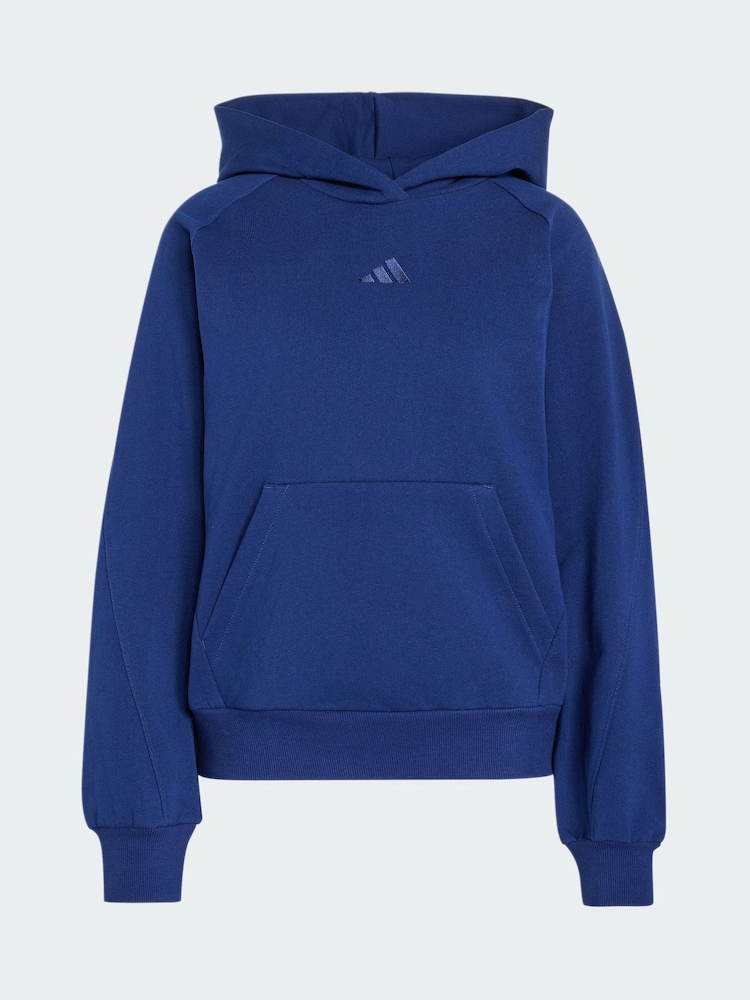 adidas Dark Blue Small Logo Hoodie - Image 5 of 5 adidas Dark Blue Small Logo Hoodie - Image 5 of 5