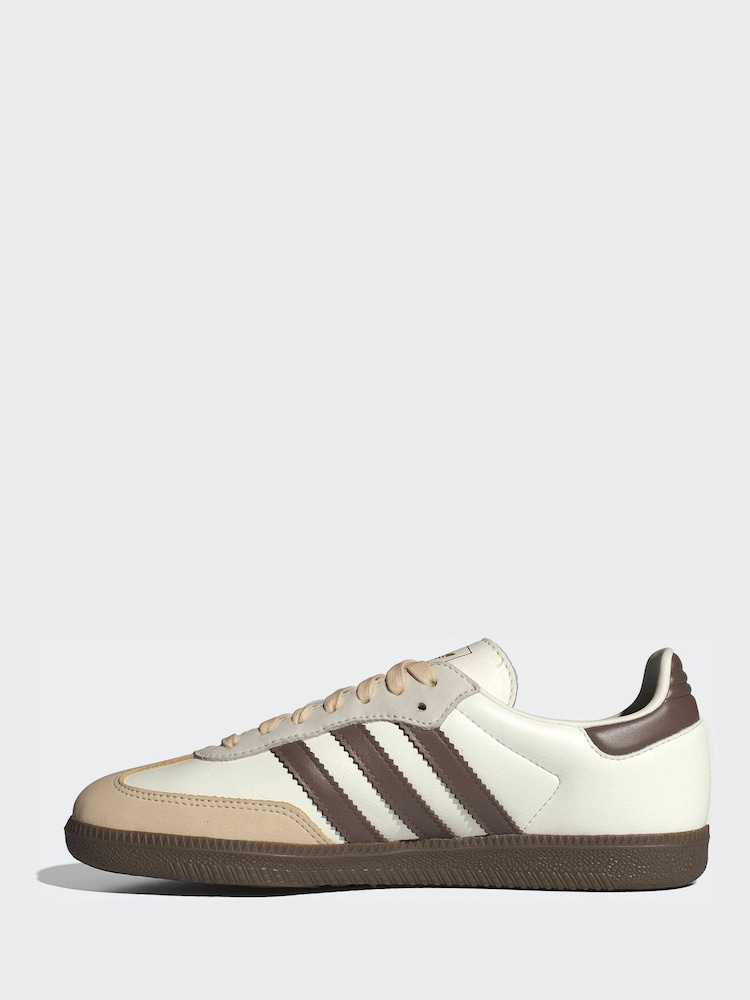adidas originals White Samba Og Women Trainers - Image 2 of 10