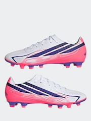 adidas White F50 Hyperfast Club Firm Ground / Multi Ground Football Boots - Image 3 of 9