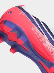 adidas White F50 Hyperfast Club Firm Ground / Multi Ground Football Boots - Image 8 of 9