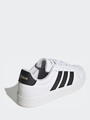 adidas White/Black Streettalk Trainers - Image 4 of 9