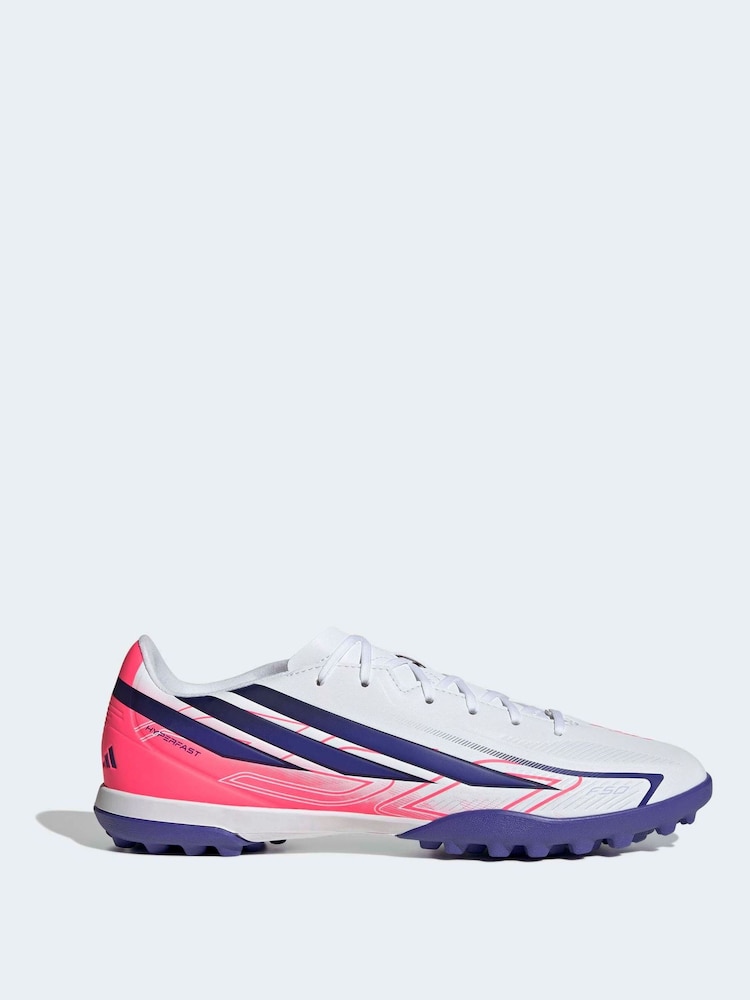 Puti - adidas F50 Hyperfast Club Turf Football Trainers - Larawan 1 ng 10