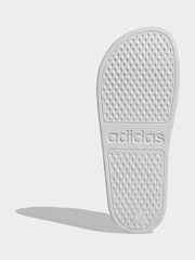 adidas Grey Sportswear Adilette Aqua Sliders - Image 7 of 9