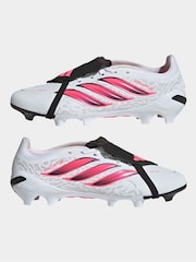 Puti - adidas Predator League Fold-Over Tongue Firm Ground Football Boots - Larawan 3 ng 10
