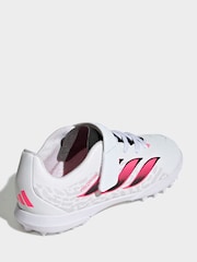 adidas White Predator Club Hook & Loop Turf Football Boots Kids - Image 6 of 11