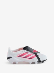 adidas White Predator League Fold-Over Tongue Firm Ground Boots - Image 1 of 1