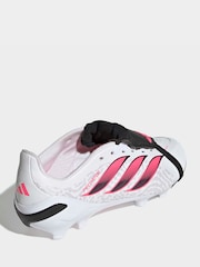 adidas White Predator League Fold-Over Tongue Firm Ground Boots - Image 6 of 11