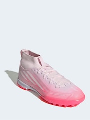 adidas Pink F50 Sparkfusion League Turf Junior Football Boots - Image 1 of 10