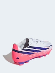 adidas White F50 Hyperfast Club Firm Ground/Multi Football Boots - Image 10 of 11