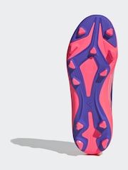 adidas White F50 Hyperfast Club Firm Ground/Multi Football Boots - Image 7 of 11