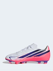 adidas White F50 Hyperfast Club Firm Ground/Multi Football Boots - Image 8 of 11