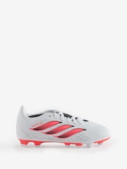 adidas White Predator  Club Football Boots - Image 1 of 1