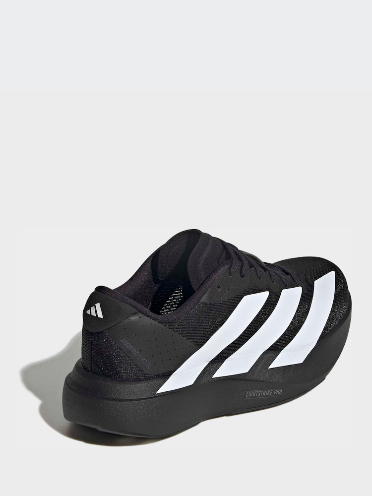 adidas Black/White adizero Evo SL Junior Trainers - Image 2 of 10