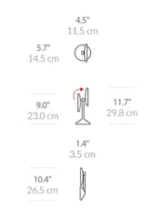 simplehuman Rose Gold Sensor Make Up Mirror Fold, 10X Magnified - Image 4 of 7