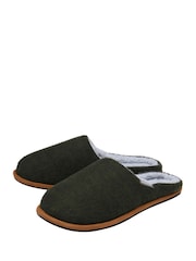 Dunlop Green Textile Mule Slippers - Image 2 of 4