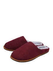 Dunlop Red Textile Mule Slippers - Image 2 of 4