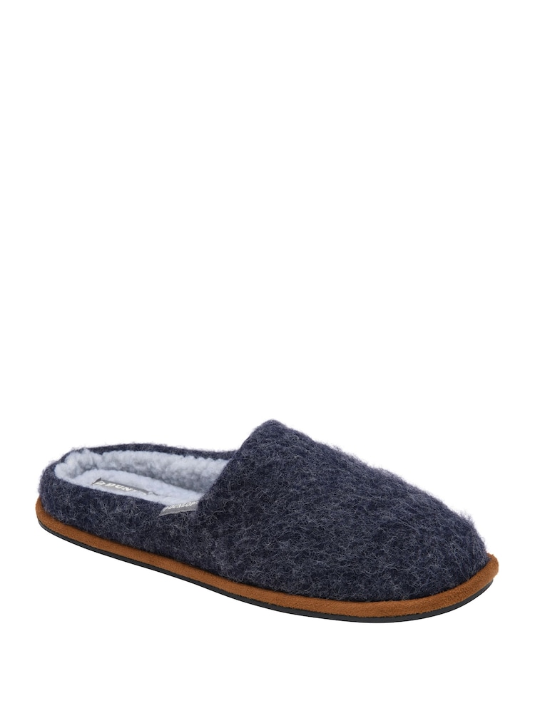 Dunlop Blue Textile Mule Slippers - Image 1 of 4