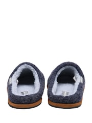 Dunlop Blue Textile Mule Slippers - Image 3 of 4