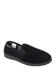 Dunlop Black Full Shoe Slippers - Image 1 of 4