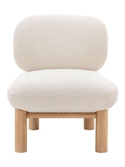 Gallery Home White Sedona Vanilla Boucle Lounge Chair - Image 8 of 8