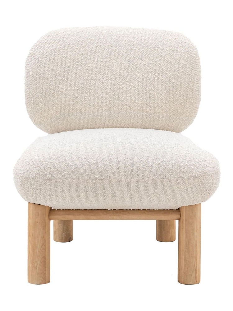 Gallery Home White Sedona Vanilla Boucle Lounge Chair - Image 8 of 8 Gallery Home White Sedona Vanilla Boucle Lounge Chair - Image 8 of 8