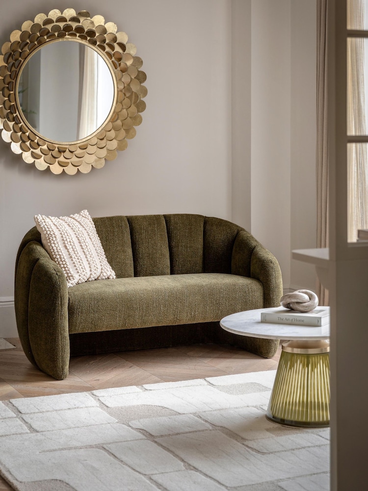Gallery Home Green Moss Codie 2 Seater Sofa - Image 1 of 6 Gallery Home Green Moss Codie 2 Seater Sofa - Image 1 of 6