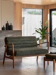 Gallery Home Green Boucle Datsun 2 Seater Sofa - Image 1 of 8