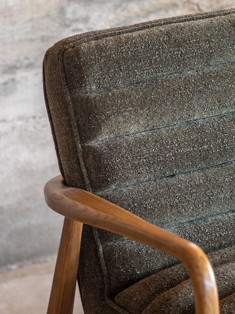 Gallery Home Green Boucle Datsun 2 Seater Sofa - Image 2 of 8 Gallery Home Green Boucle Datsun 2 Seater Sofa - Image 2 of 8