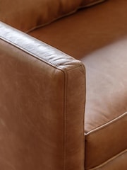 Gallery Home Brown Vintage Osborne Leather 3 Seater Sofa - Image 3 of 7