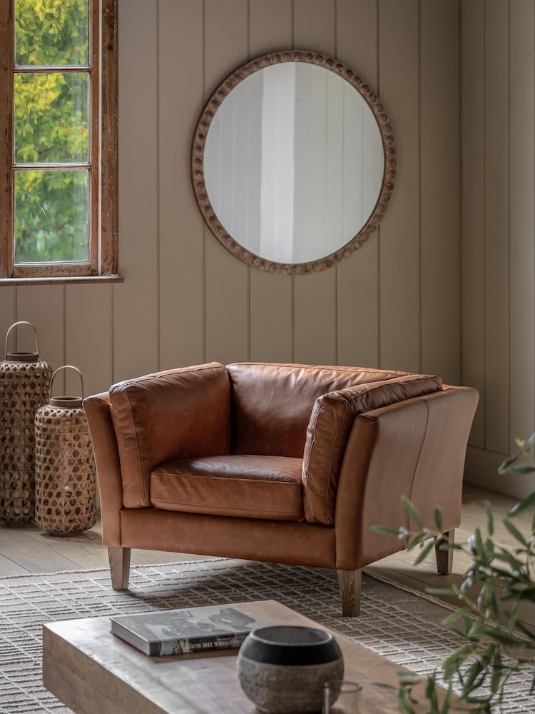 Gallery Home Brown Vintage Ebury Armchair - Image 1 of 8 Gallery Home Brown Vintage Ebury Armchair - Image 1 of 8