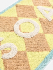 Oliver Bonas Yellow Soak Harlequin Bath Mat - Image 3 of 3
