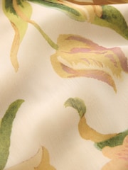 Laura Ashley Ecru Emberley Cape Godet Dress - Image 7 of 7